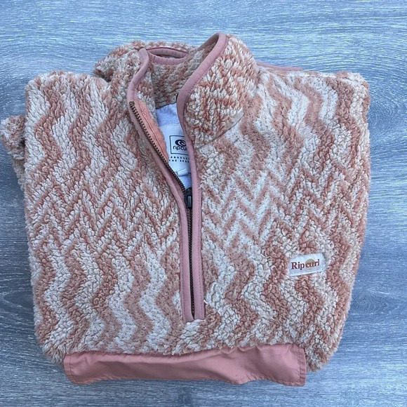 Rip Curl Drifter Polar Fleece, pink chevron - Picture 8 of 11